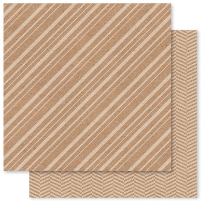 Charlie's Kraft Patterns 12x12 Paper Collection 33150