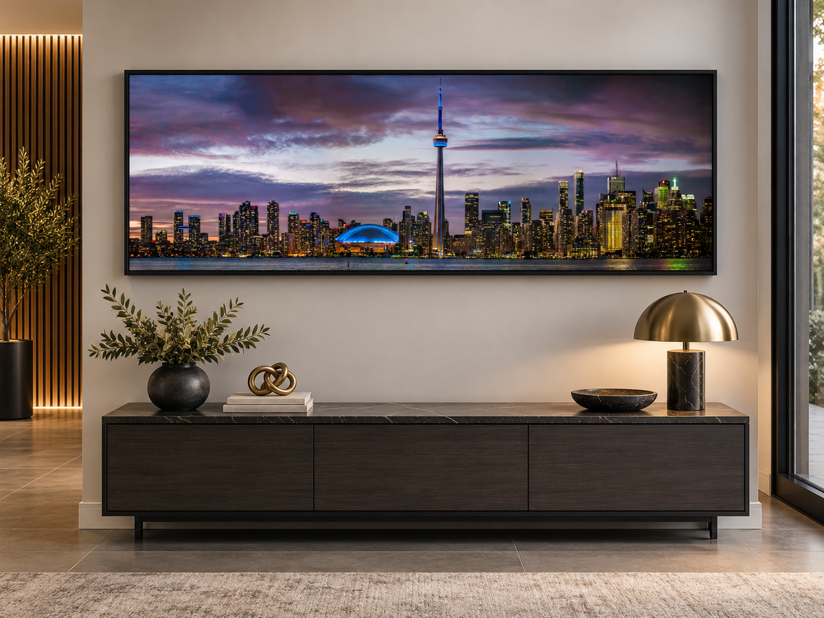 Toronto Sunset | CN Tower & Rogers Centre Canvas Wall Art