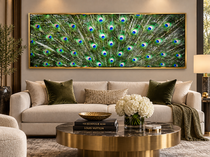 Peacock Feathers | Nature Canvas Wall Art