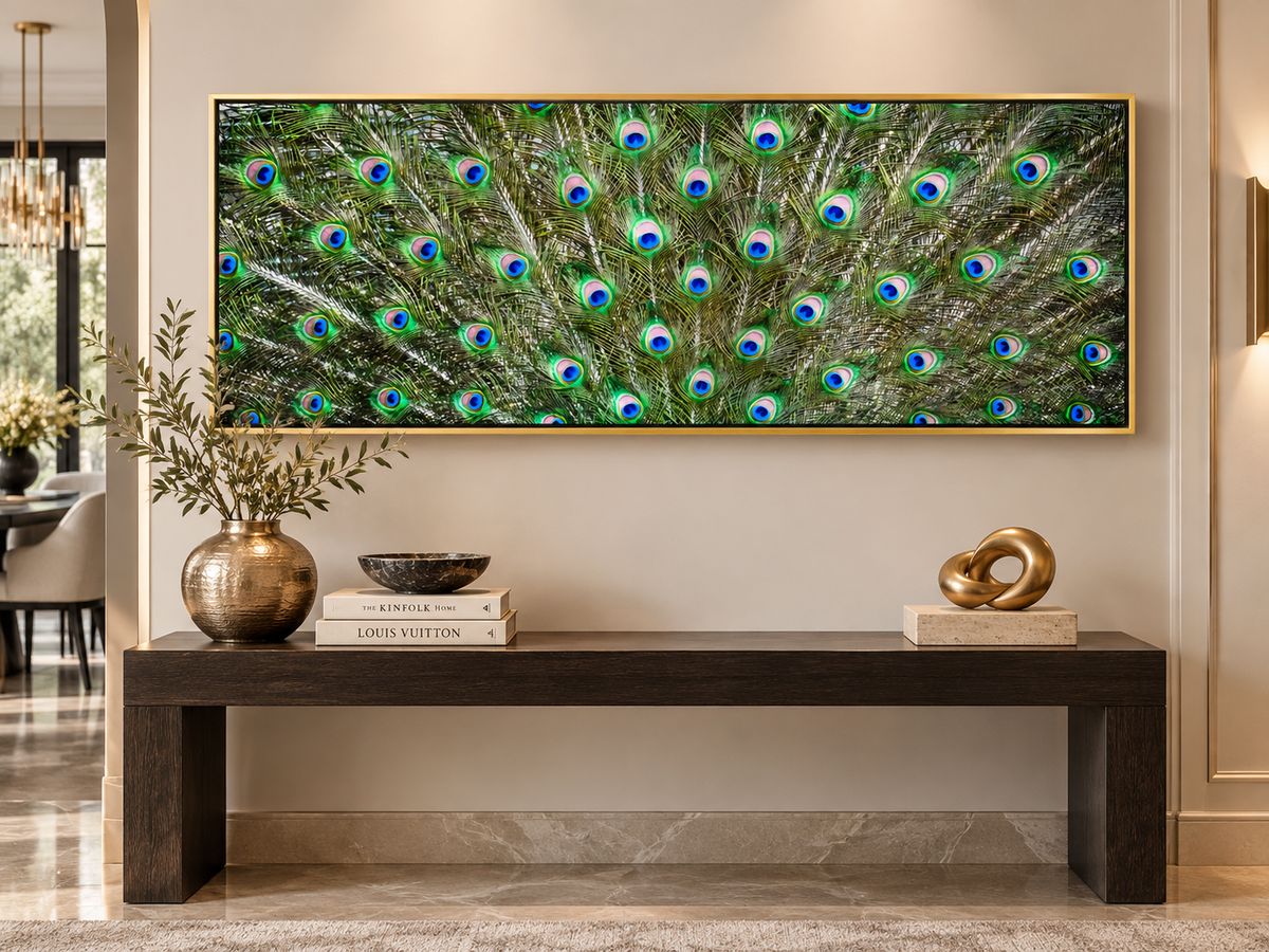 Peacock Feathers | Nature Canvas Wall Art