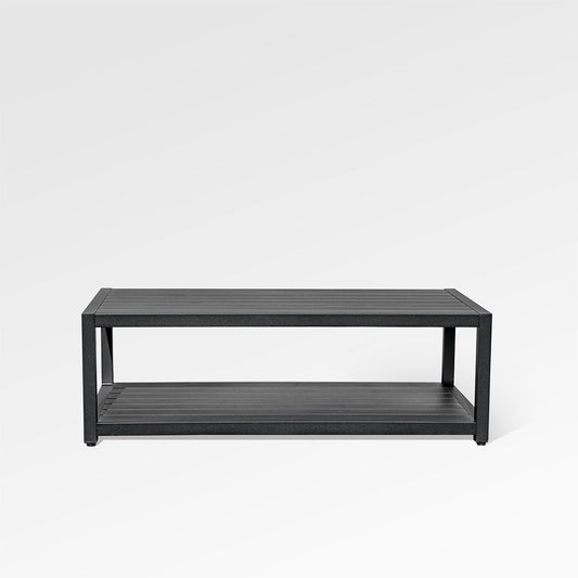 Table basse en aluminium Chestnut Lux noire