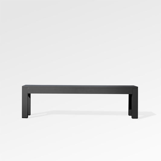 Banc de salle à manger en aluminium Chestnut Lux noir