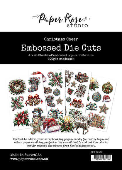 Christmas Cheer Embossed Die Cuts 32532