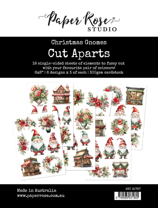 Lot de papiers prédécoupés Gnomes de Noël 32787