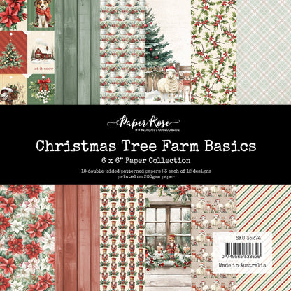 Collection de papiers "Bases de la ferme de sapins de Noël" 6x6 35274