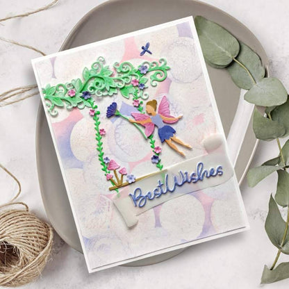 Matrice de découpe Creative Expressions Jamie Rodgers Fairy Village Coin Flore
