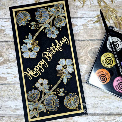 Creative Expressions Jane's Doodles Birdsong Blooms, lot de tampons transparents 6 po x 8 po