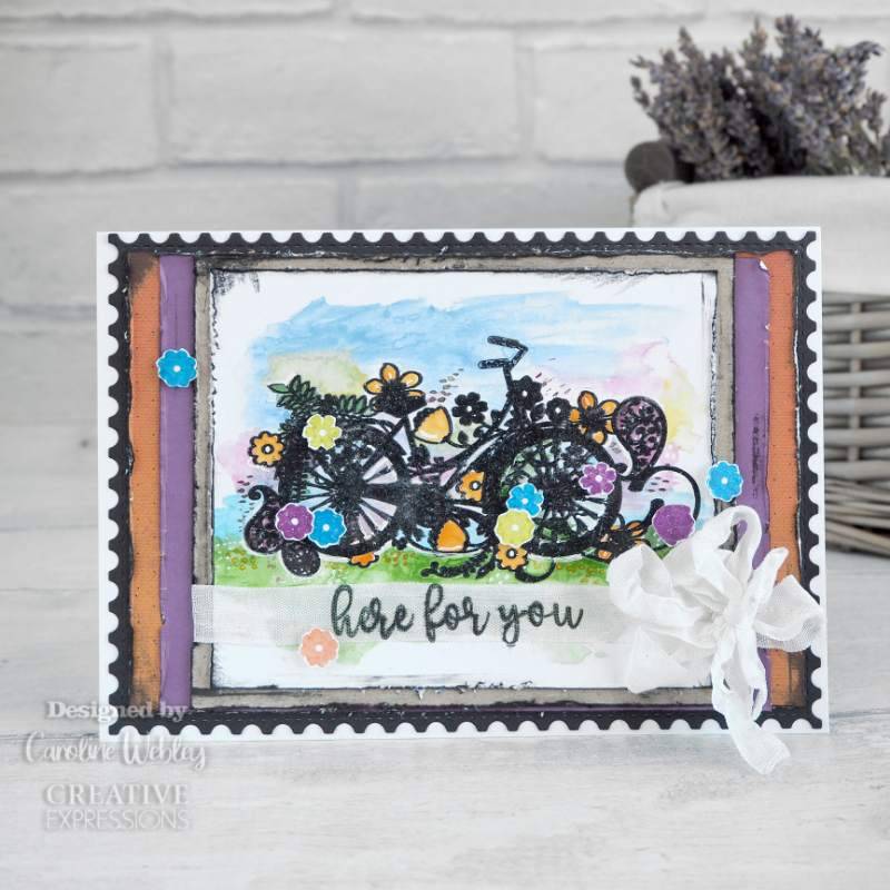 Creative Expressions Designer Boutique I Wheelie Love My Bike Lot de tampons transparents 15,2 x 10,2 cm