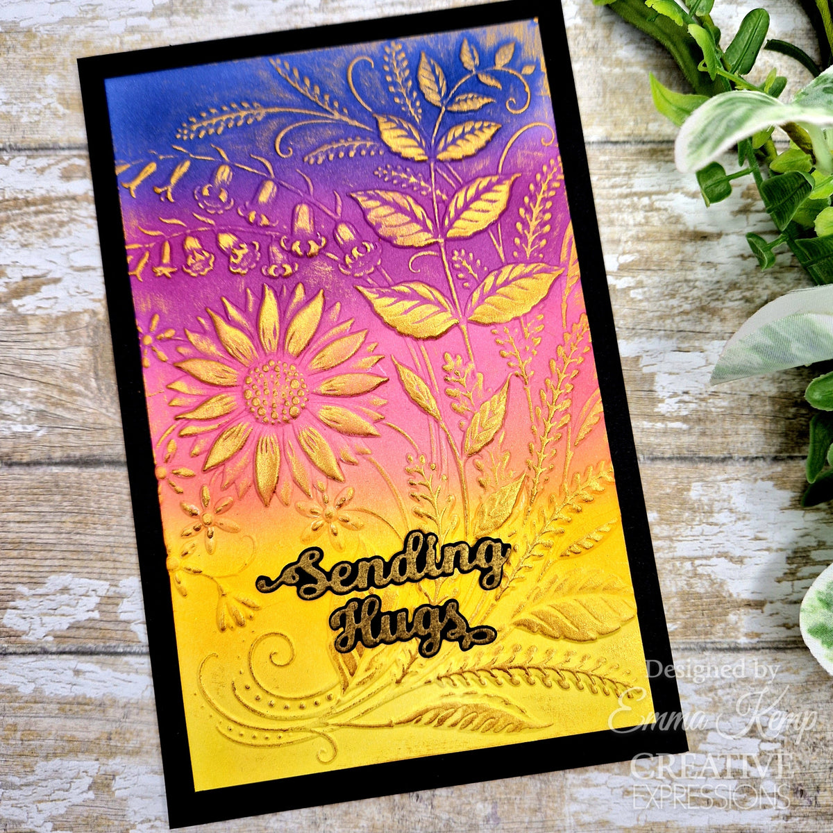 Pochoir de coloriage Creative Expressions Sunshine Serenade Compagnon 15,2 cm x 20,3 cm Lot de 2