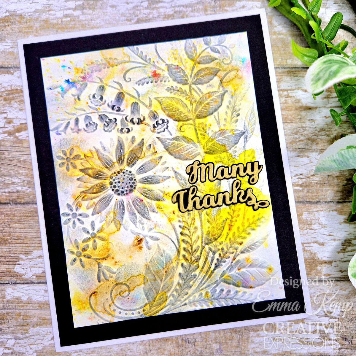 Pochoir de coloriage Creative Expressions Sunshine Serenade Compagnon 15,2 cm x 20,3 cm Lot de 2