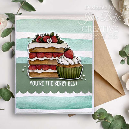 Creative Expressions Jane's Doodles Sweet Wishes, ensemble de tampons transparents 15,2 x 20,3 cm