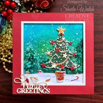 Creative Expressions Paper Cuts Festive Christmas Tree Craft Die