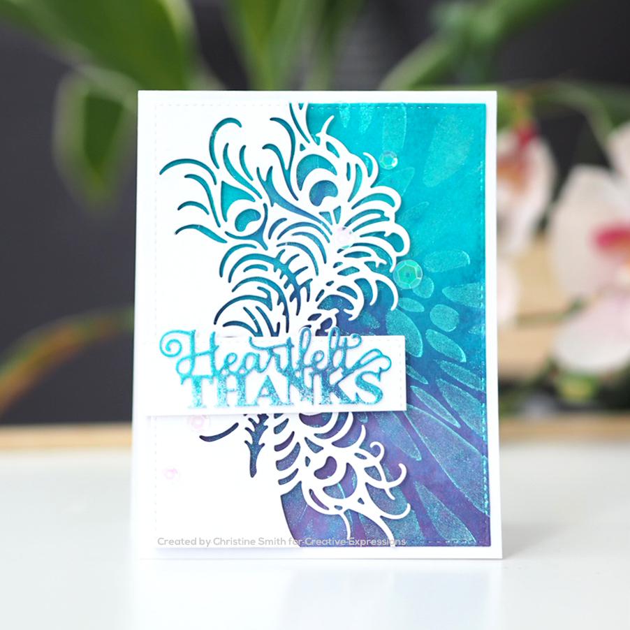 Matrices de coupe Creative Expressions Paper Cuts - Bordure à plumes