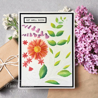 Pochoir de coloriage Creative Expressions Sunshine Serenade Compagnon 15,2 cm x 20,3 cm Lot de 2