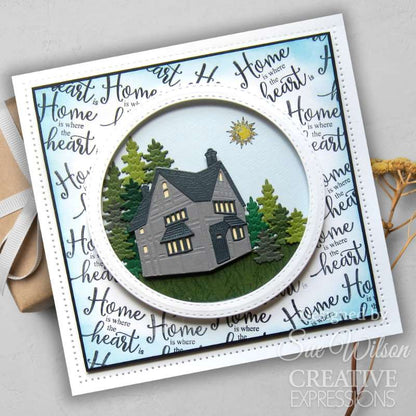 Creative Expressions Sue Wilson Cottage Scenes 4 in x 6 in Stamp Set