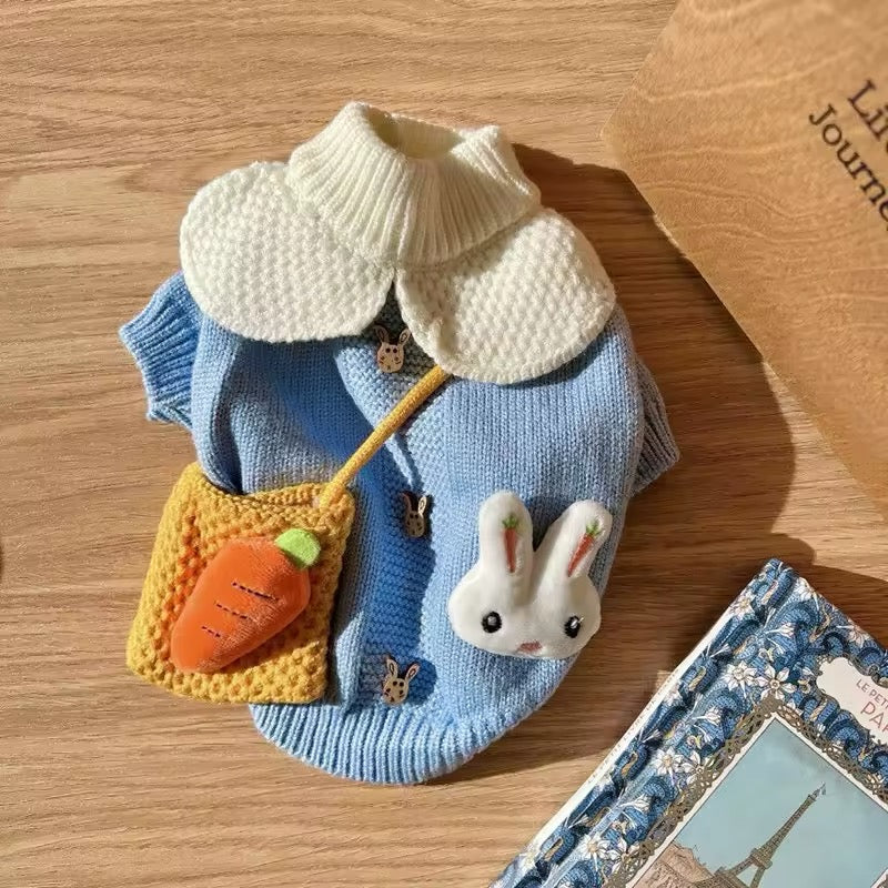 Corduroy Easter Bunny Sweater | Easter Dog Sweater