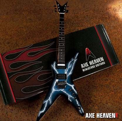 Réplique miniature de guitare Dimebag Darrell Signature Lightning Bolt - Sous licence officielle