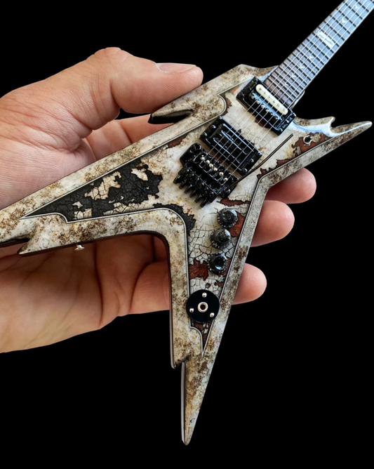 Guitare miniature Dean Dimebag Rust Razorback - Sous licence officielle
