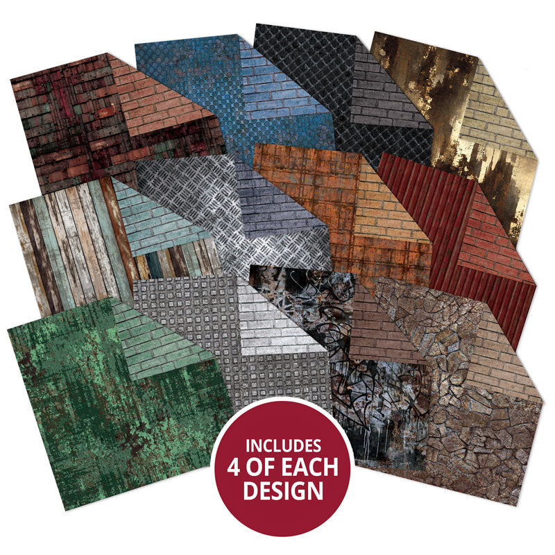 Blocs de papier Duo Design – Textures industrielles et Brique magnifique