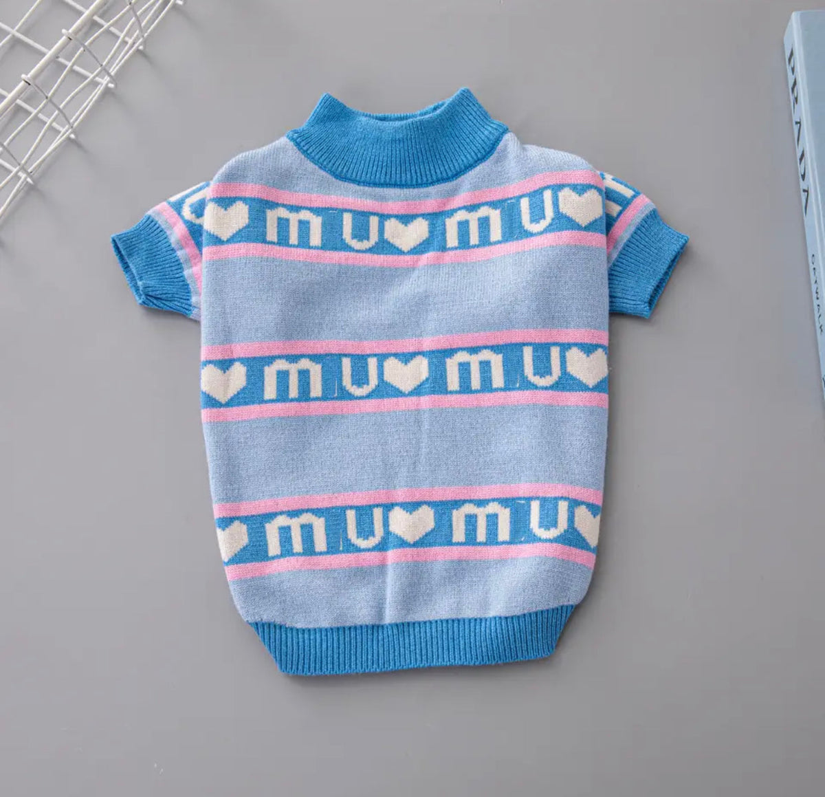 Chandail pour chien Meu Meu | Vêtements doux en maille pour petits et grands chiens