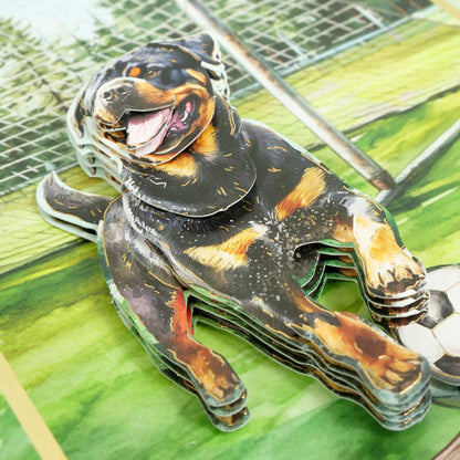 Feuille de décoration pour découpage Rottweiler et Berger allemand