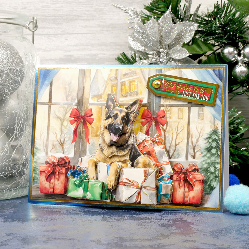 Feuille de décoration pour découpage Rottweiler et Berger allemand