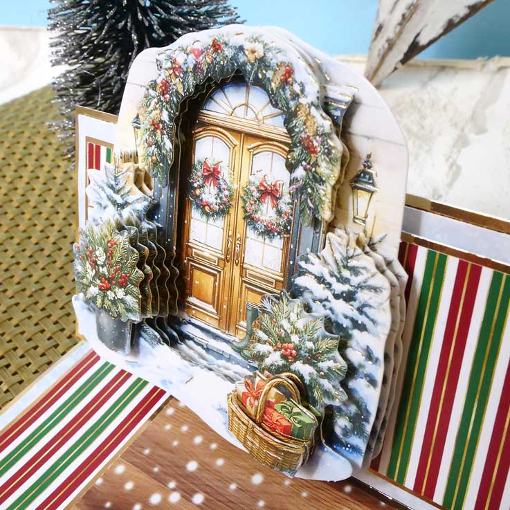 Feuille de dessus de découpage « Un accueil chaleureux d'hiver »