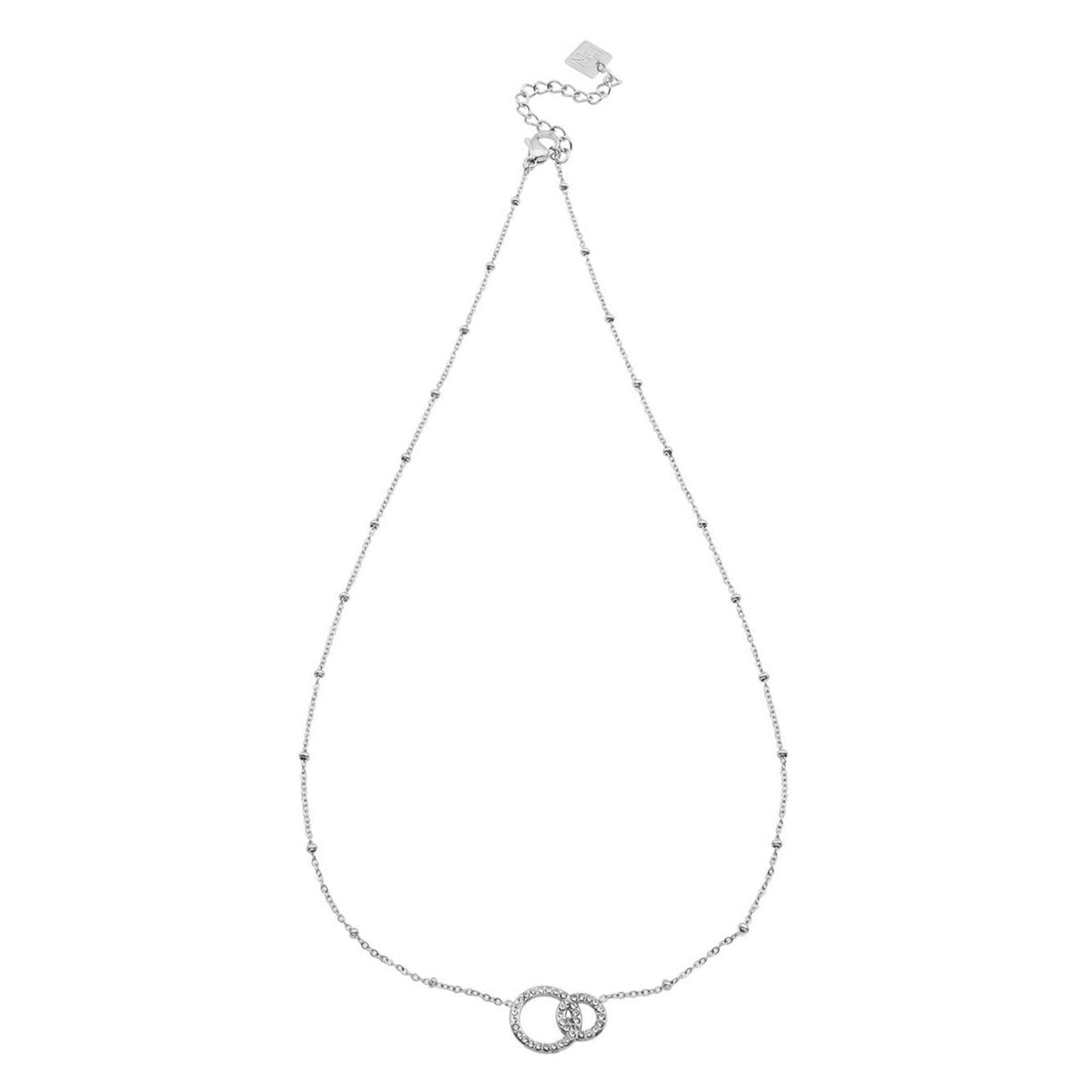 DELANEY Collier en Argent avec Pavé de Zircons