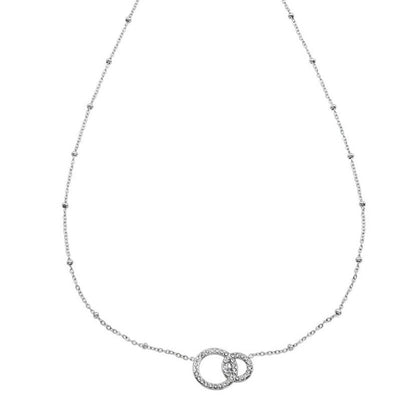 DELANEY Collier en Argent avec Pavé de Zircons