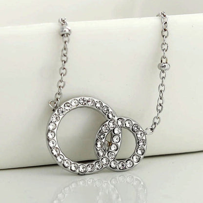 DELANEY Collier en Argent avec Pavé de Zircons