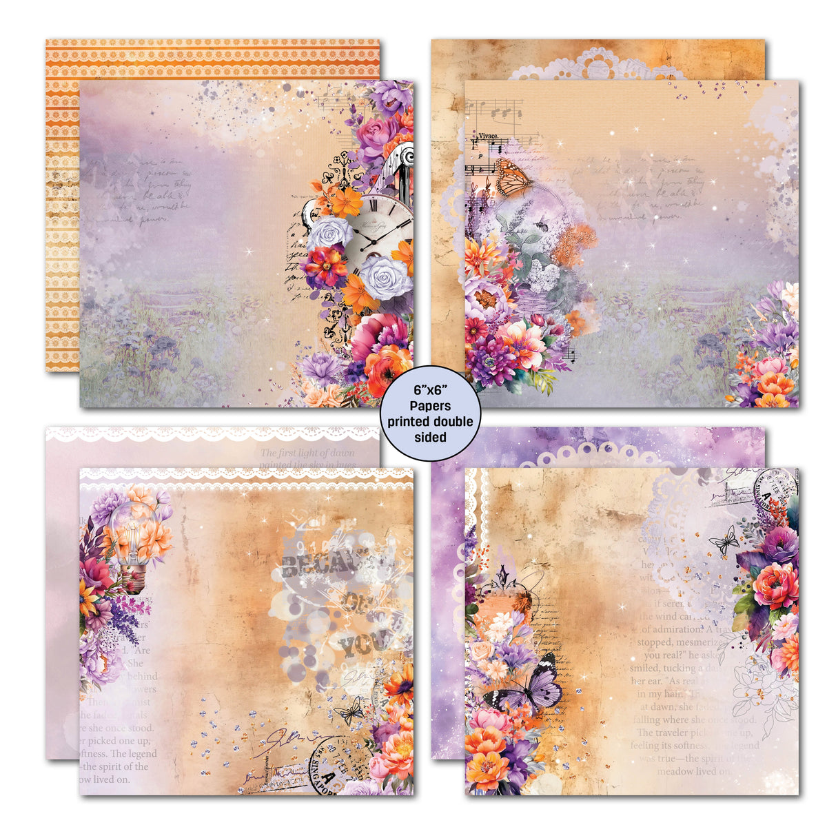 3Quarter Designs Dawns Glow 6x6 Paper Pack