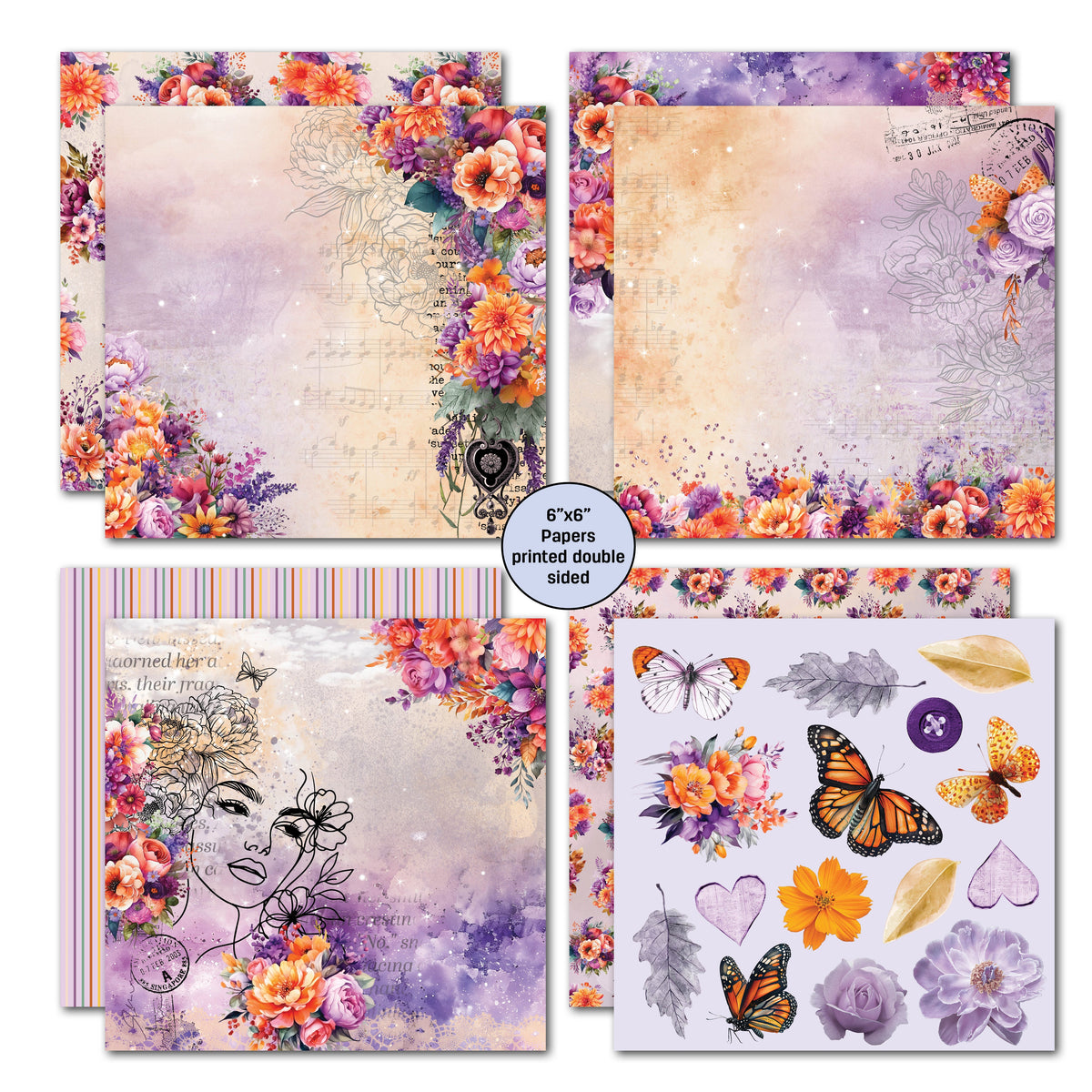 3Quarter Designs Dawns Glow 6x6 Paper Pack
