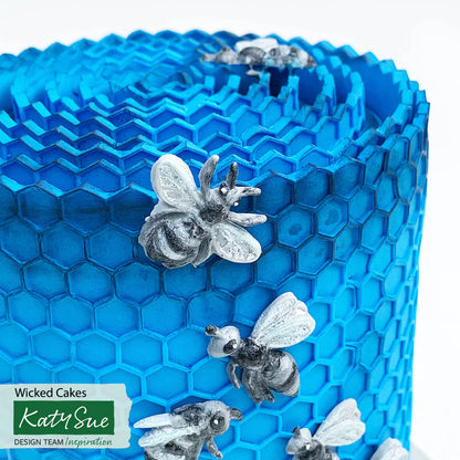 Moule en silicone nid d'abeille et abeilles en continu