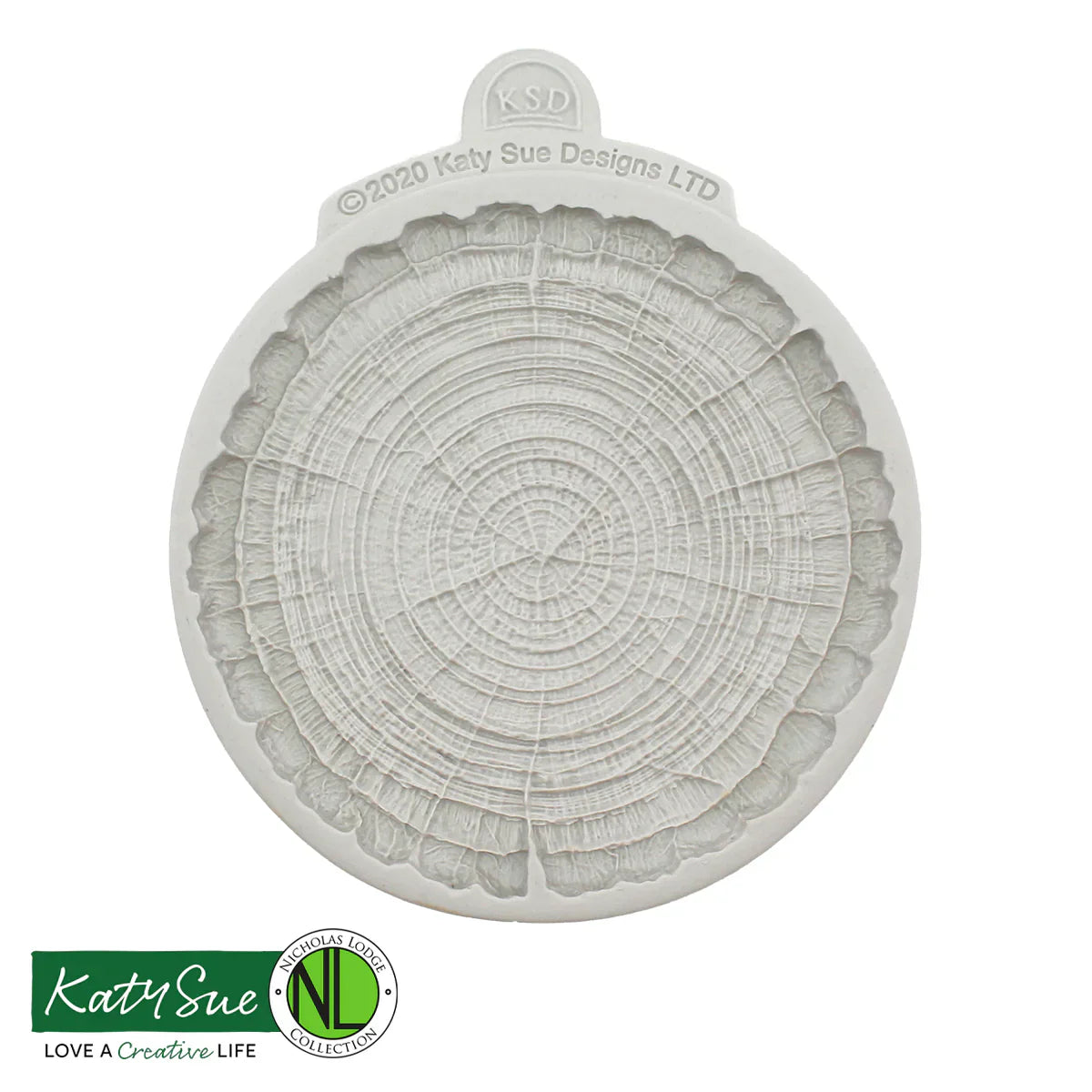 Flower Pro Medium Log Slice  Silicone Mould