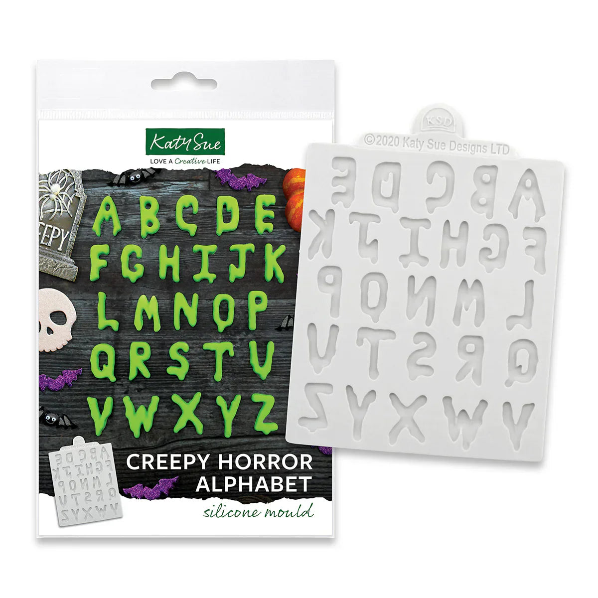Moule en silicone Alphabet Horreur Effrayant