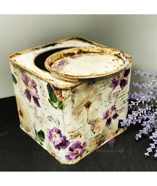 Dress My Craft Transfer Me - Roses violettes (12,5"x18,5")