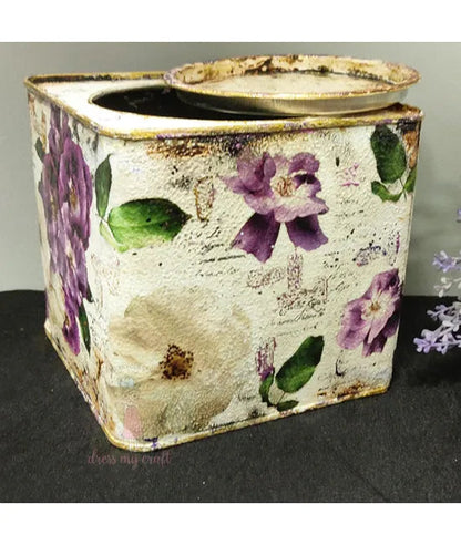 Dress My Craft Transfer Me - Roses violettes (12,5"x18,5")