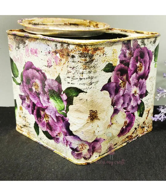 Dress My Craft Transfer Me - Roses violettes (12,5"x18,5")
