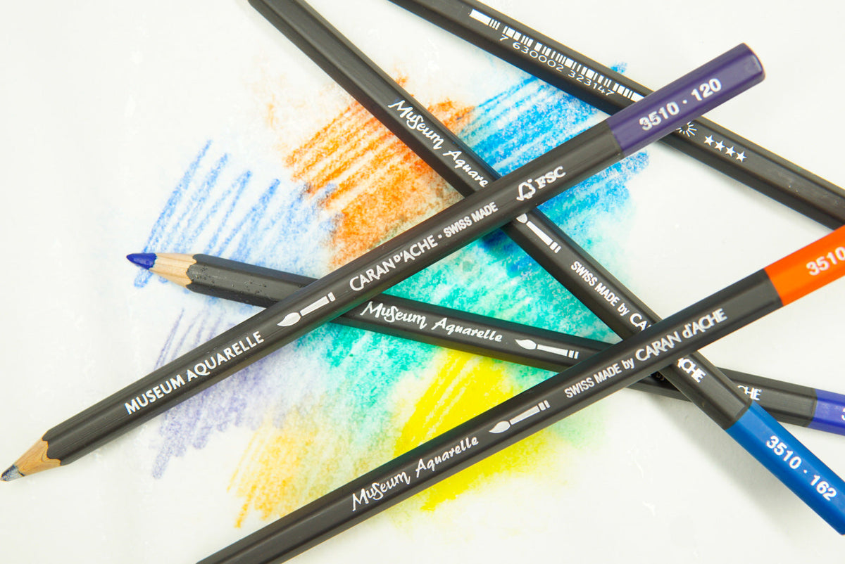 Caran d'Ache - Museum Watercolour Pencil - Black, White and Greys