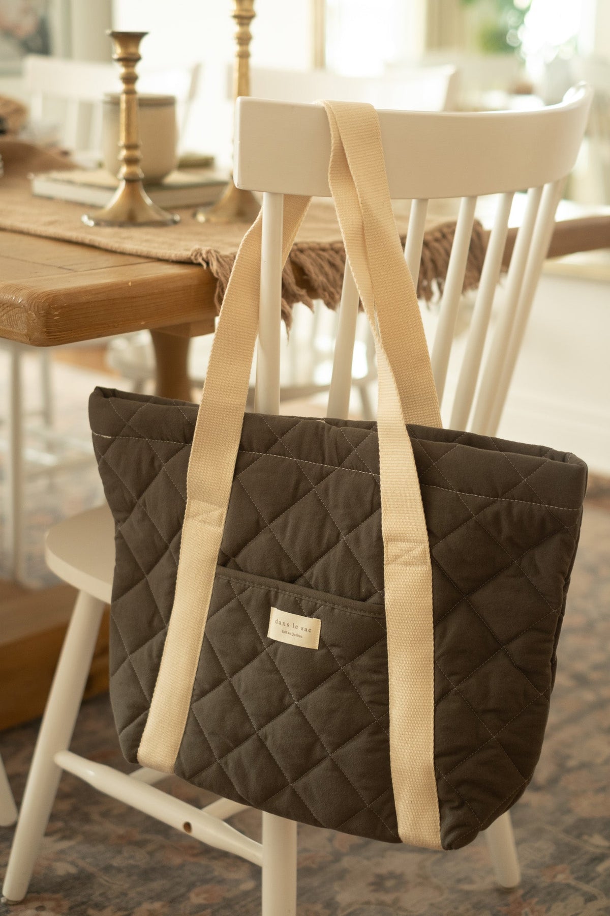 Quilted everyday tote