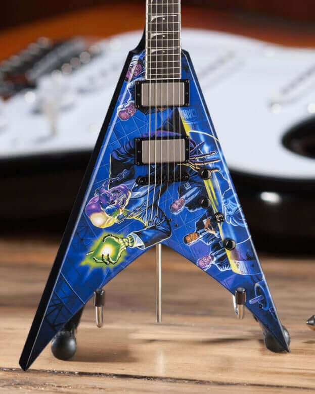 Dave Mustaine Signature V "Rust In Peace" - Licensed Megadeth Mini Guitar