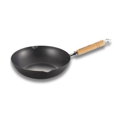 Yoshikawa Cook-Pal REN 24cm Nitrided Carbon Steel Deep Fry Pan