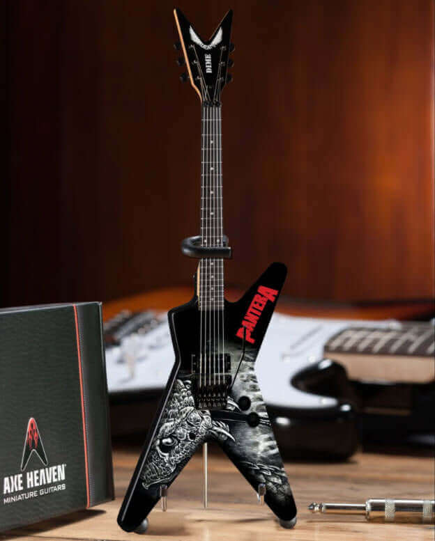 Dimebag Darrell Pantera Black & White Southern Trendkill ML Mini Guitar Model