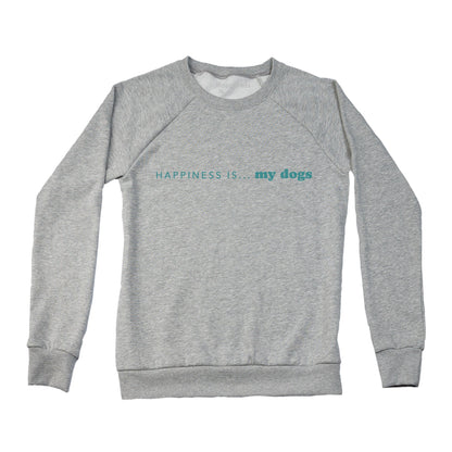 Women's My DogS Crew Sweatshirt, Heather Grey