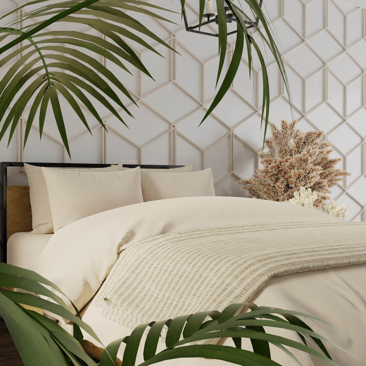 Parure de draps en percale de coton biologique essentielle