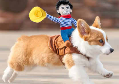 Déguisement de cowboy pour chien - Costume de chien western