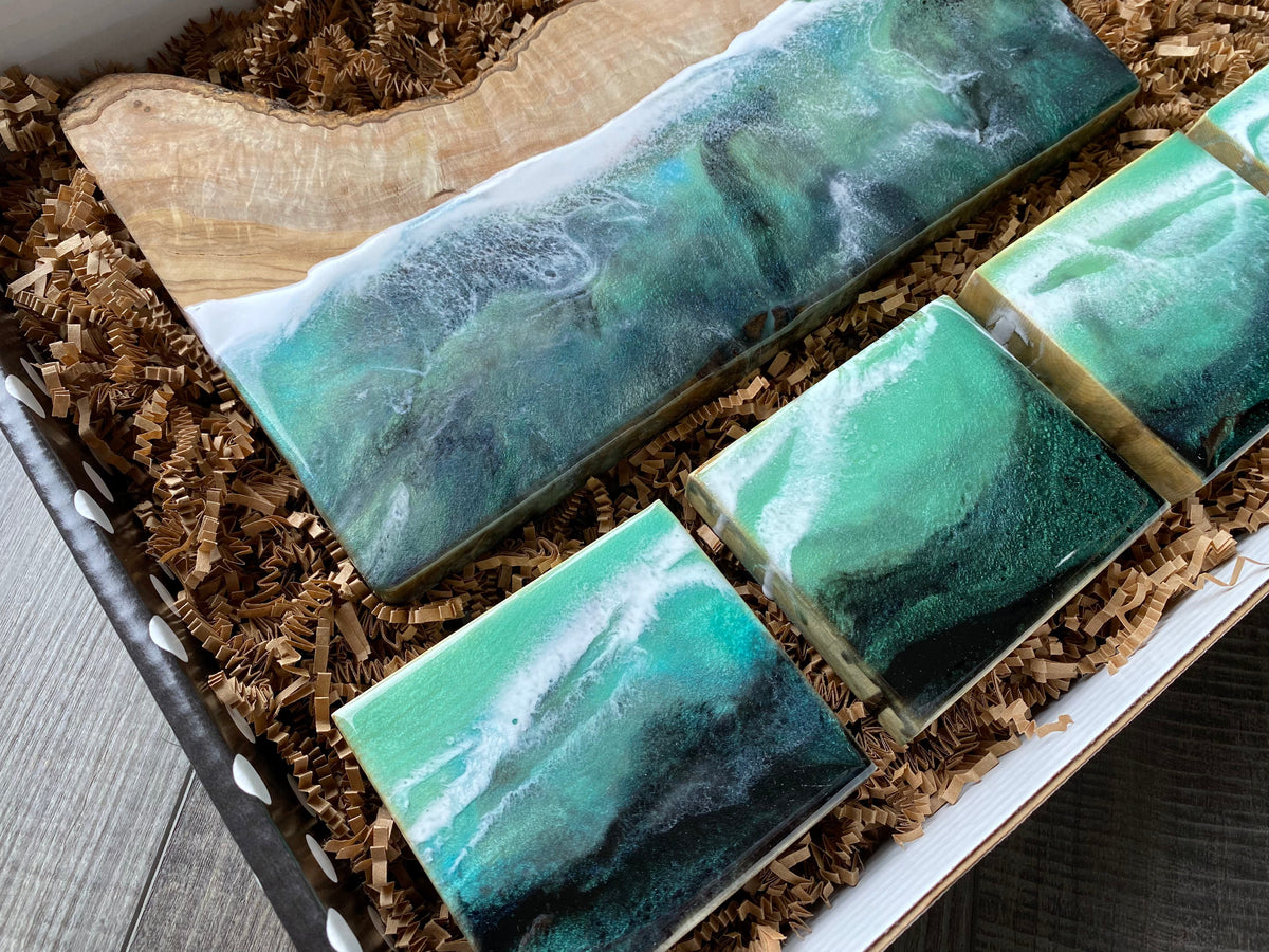 Coffret cadeau de planche de charcuterie
