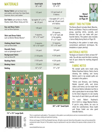 Bunny Bunch Quilt Pattern by Elizabeth Hartman