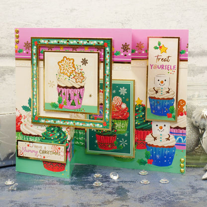 Décorations de luxe pour cupcakes de Noël