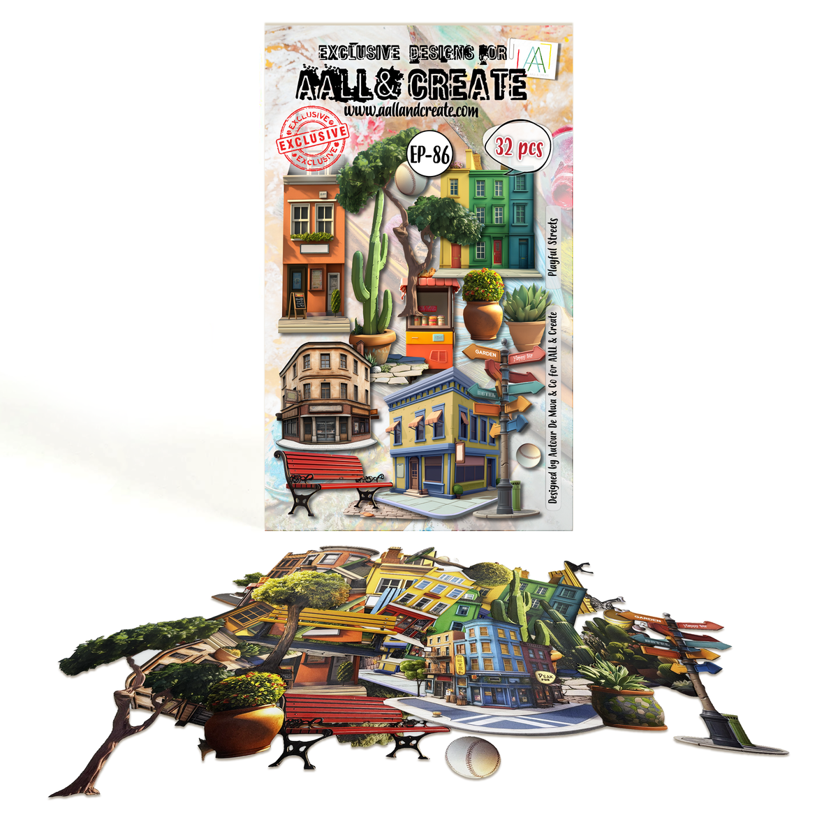 AALL and Create - Ephemera Die-Cuts - Playful Streets